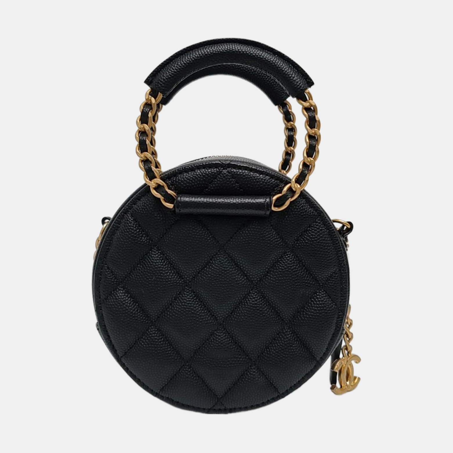 Quilted Grained Calfskin Black