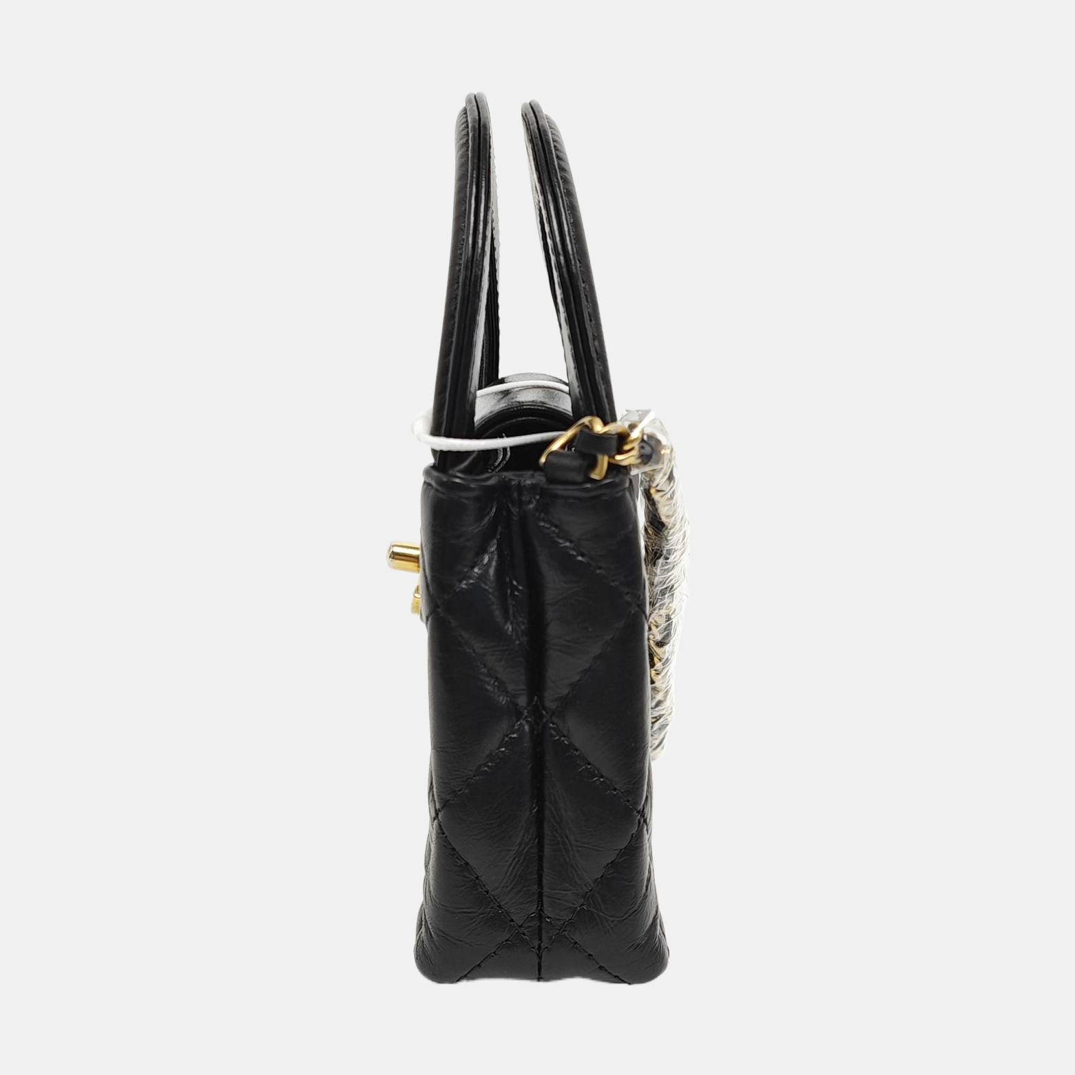 Authenticated pre-owned  Kelly Super Mini Quilted Calfskin Black - Shoulder Bag at Looply