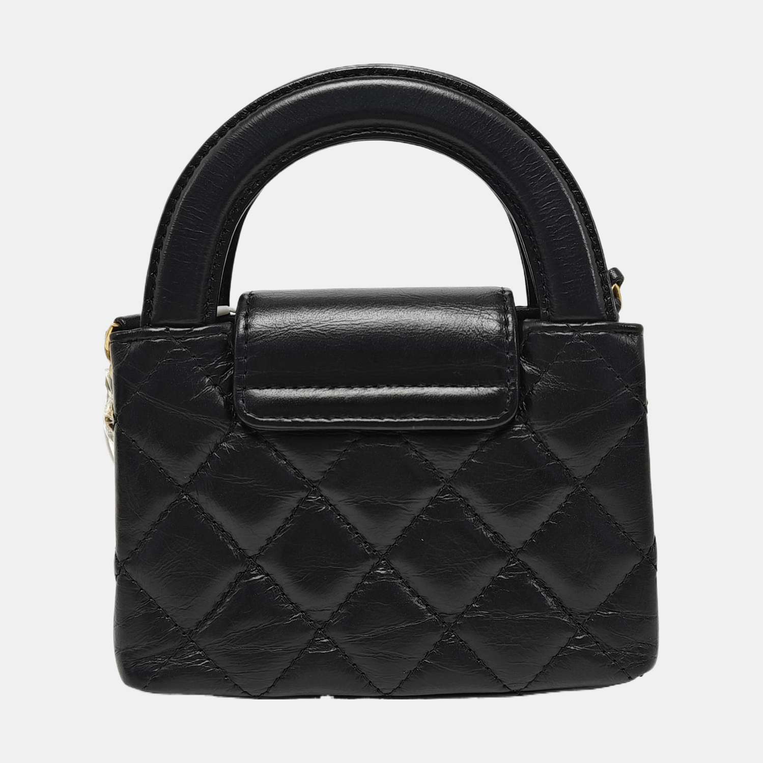 Authenticated pre-owned  Kelly Super Mini Quilted Calfskin Black - Shoulder Bag at Looply