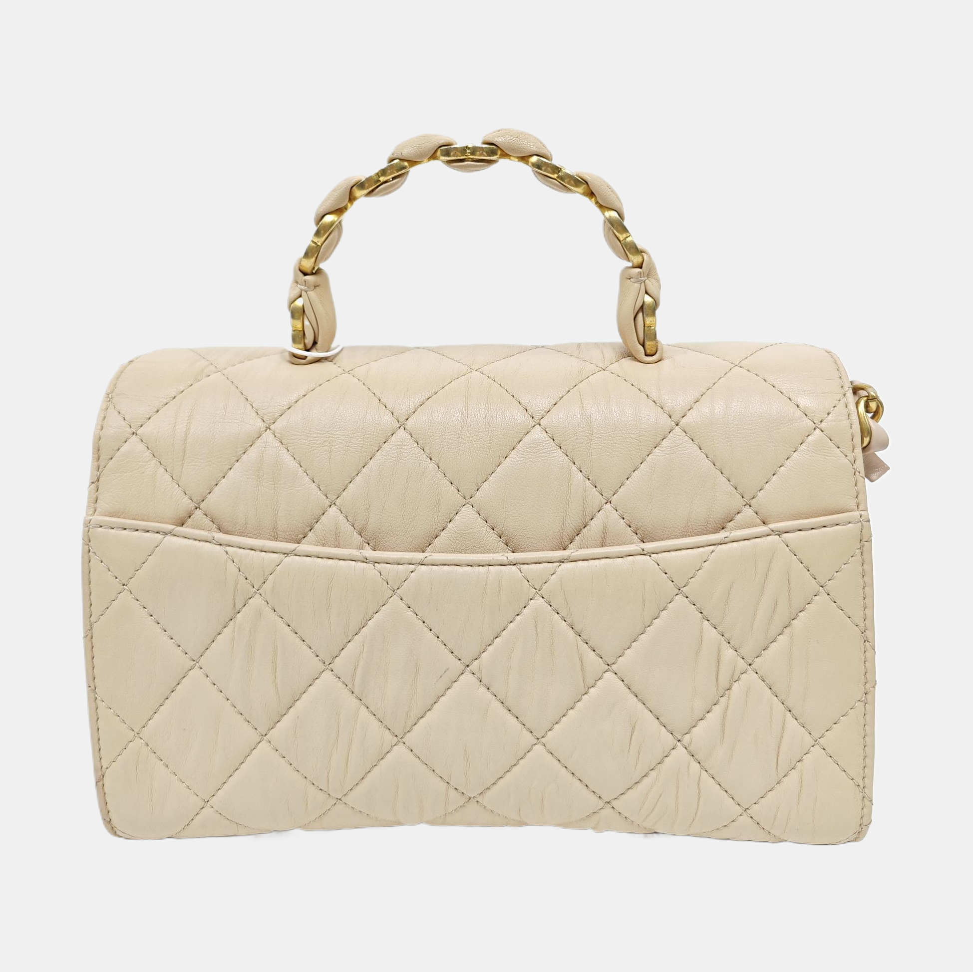 Quilted Lambskin Beige