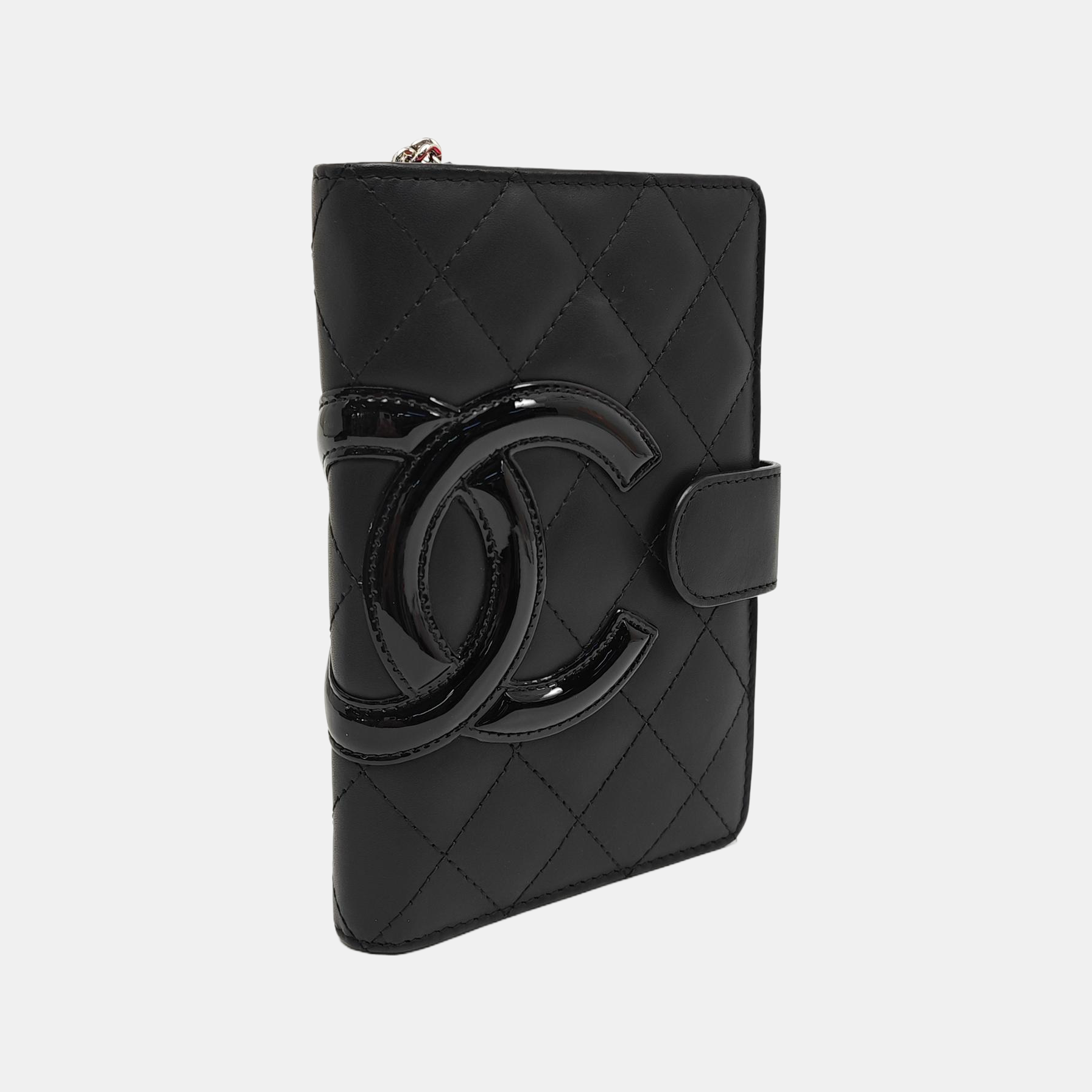 Authenticated pre-owned  Cambon Quilted Calfskin Black Wallet - Wallet at Looply