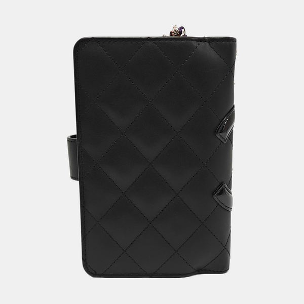 Authenticated pre-owned  Cambon Quilted Calfskin Black Wallet - Wallet at Looply