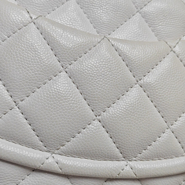 Quilted Grained Calfskin White