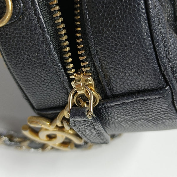 Quilted Grained Calfskin Black