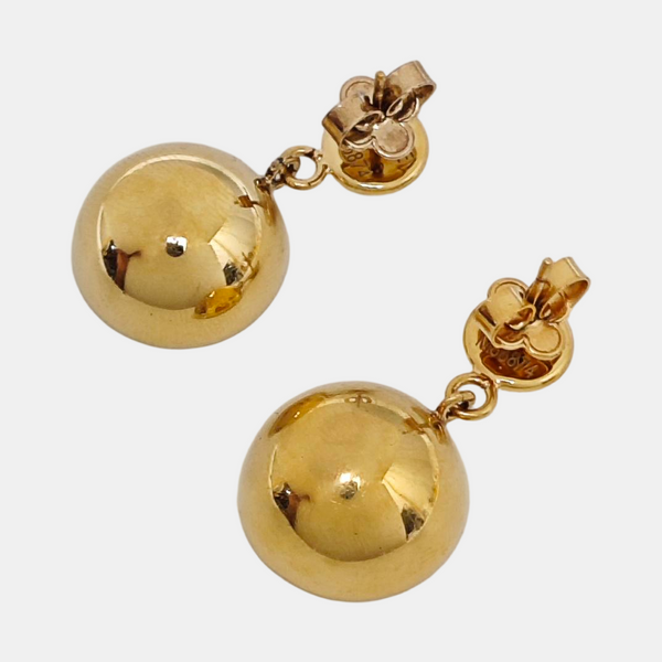 Authenticated pre-owned  Red-tone Metal Synthetic Crystal Red Earring - Earrings at Looply