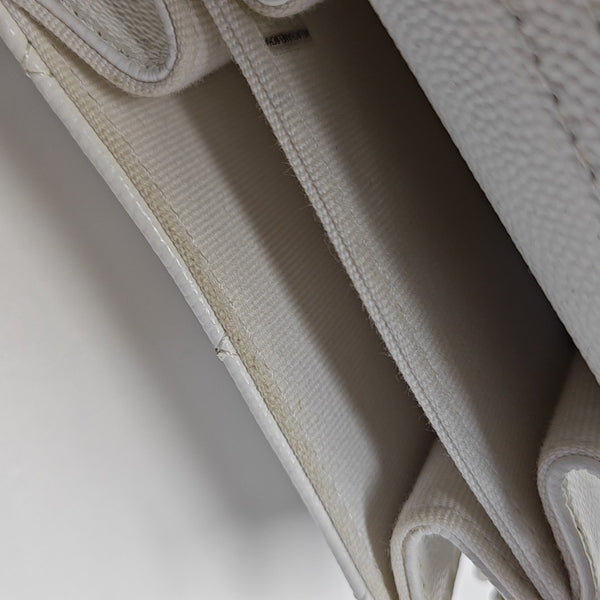 Quilted Grained Calfskin White