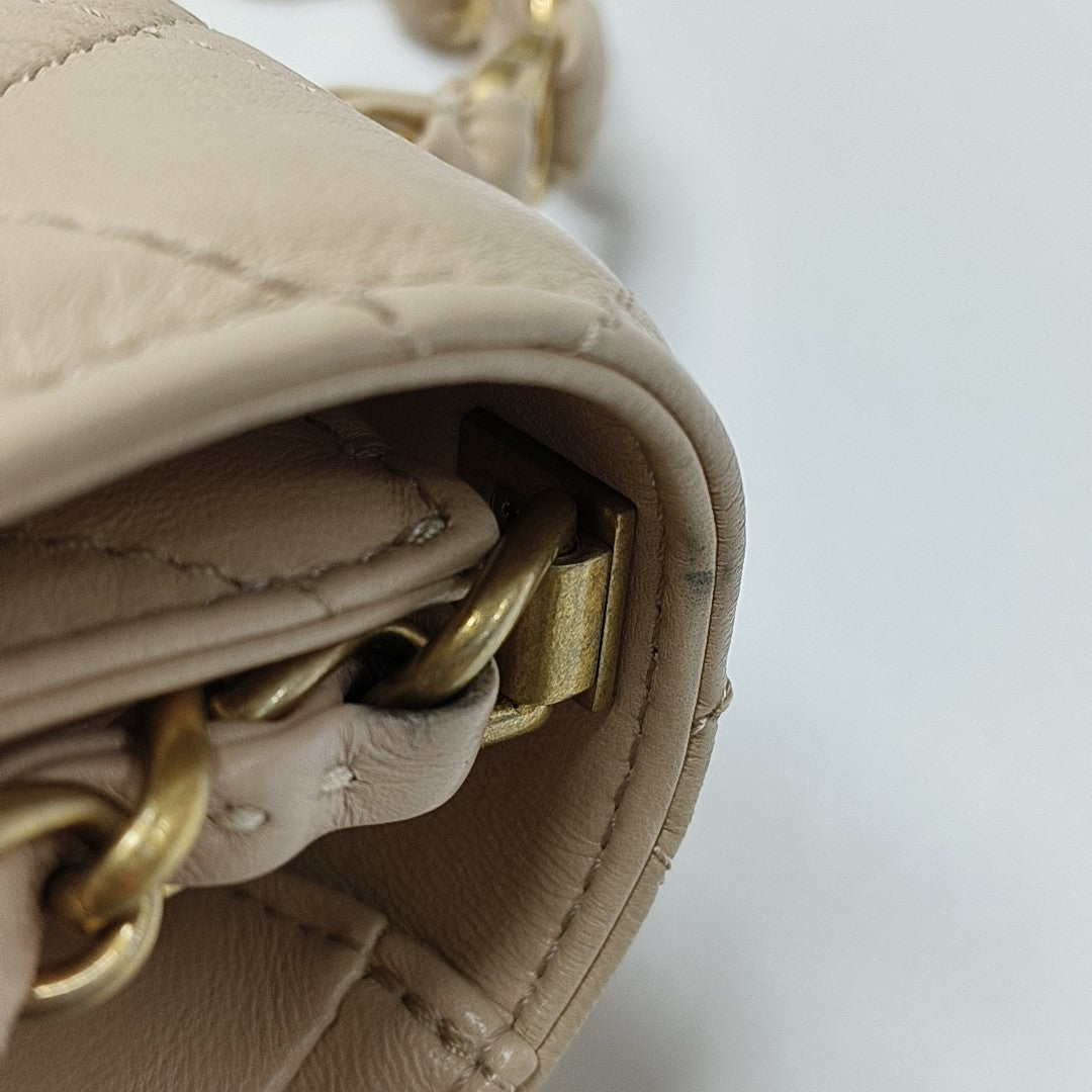 Quilted Lambskin Beige