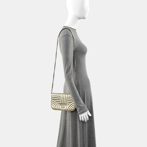 Authenticated pre-owned  Diagramme Lambskin Beige - Crossbody Bag at Looply