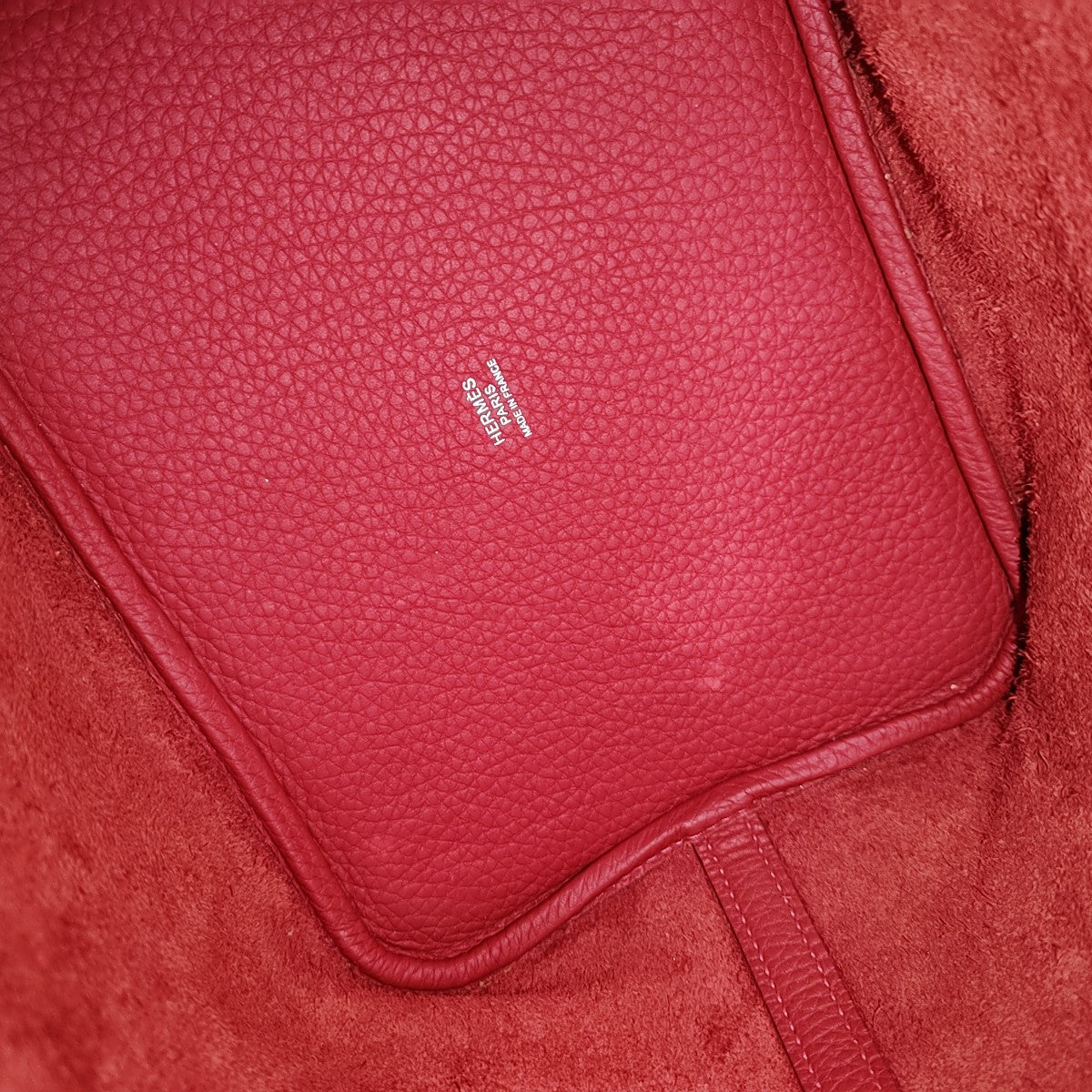 Authenticated pre-owned  Picotin Lock 22 Clemence Red - Top Handle Bag at Looply