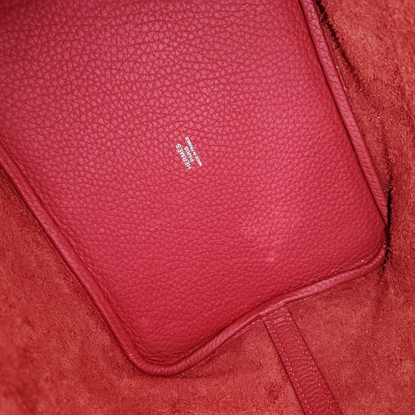 Authenticated pre-owned  Picotin Lock 22 Clemence Red - Top Handle Bag at Looply