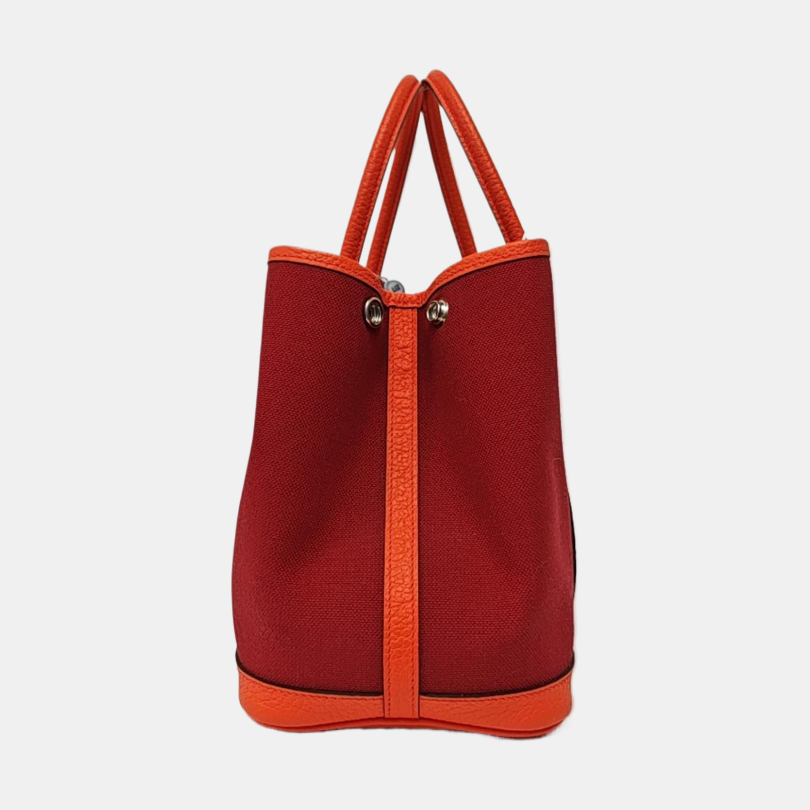 Authenticated pre-owned  Garden Party Canvas Burgundy - Top Handle Bag at Looply