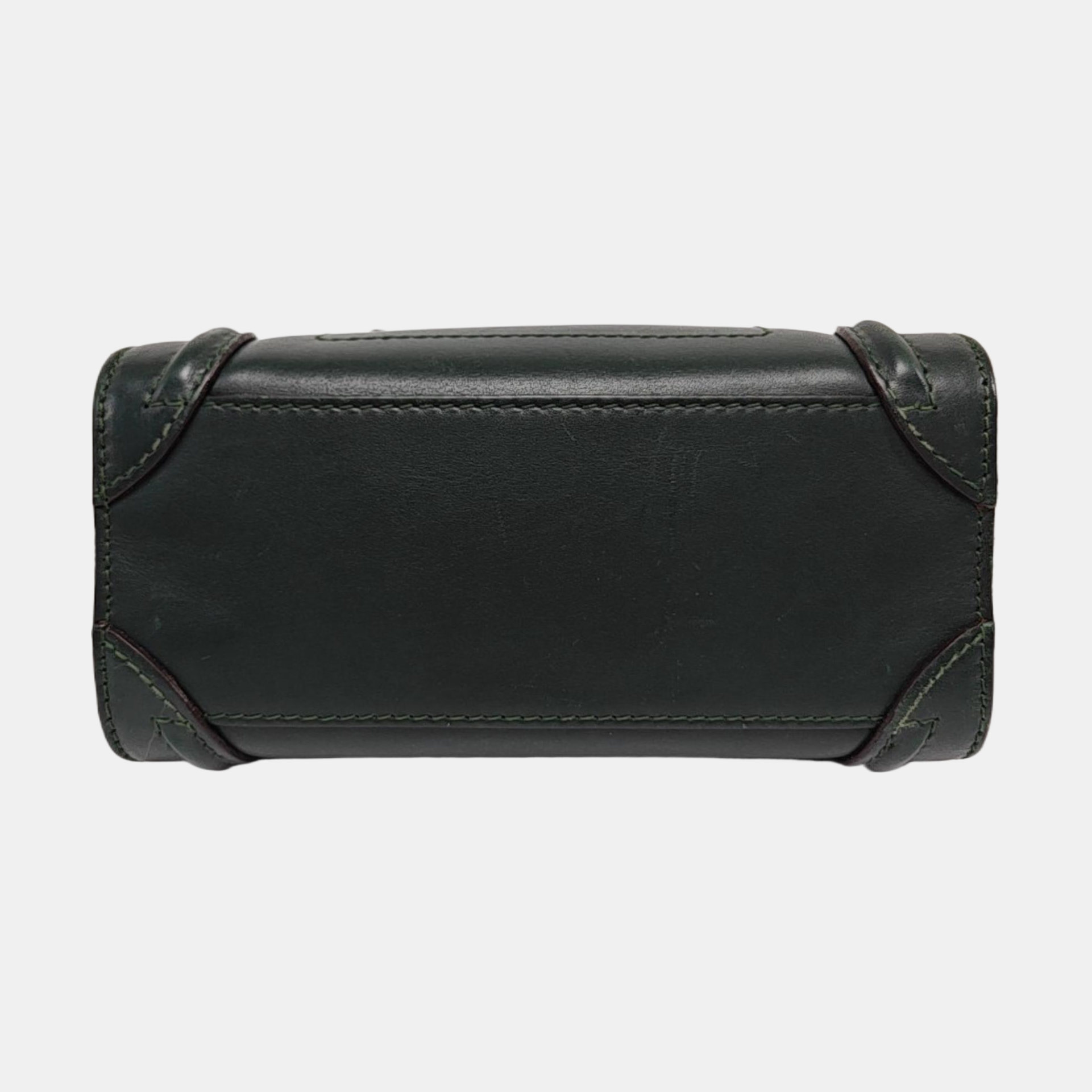 LUGGAGE Nano Calfskin Green
