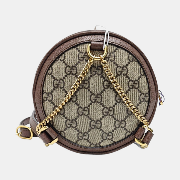 Authenticated pre-owned  Ophidia Small Monogram Coated Canvas Beige - Backpack at Looply