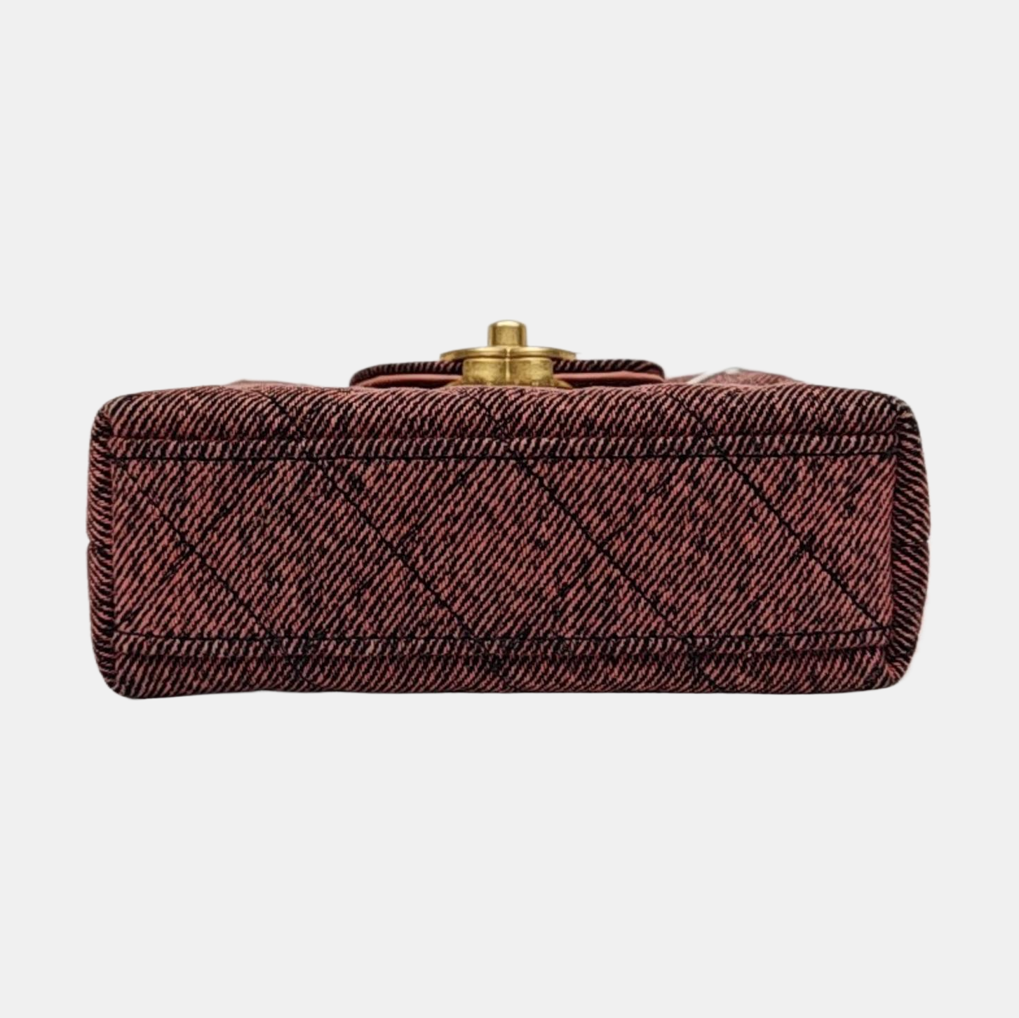 Authenticated pre-owned  Kelly Quilted Denim Pink - Shoulder Bag at Looply