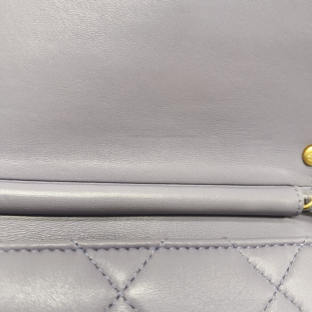 Quilted Lambskin Purple