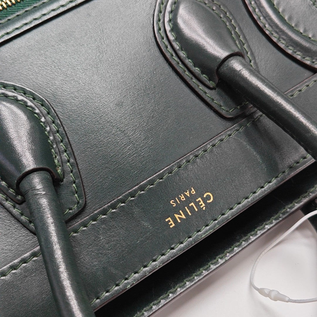 LUGGAGE Nano Calfskin Green