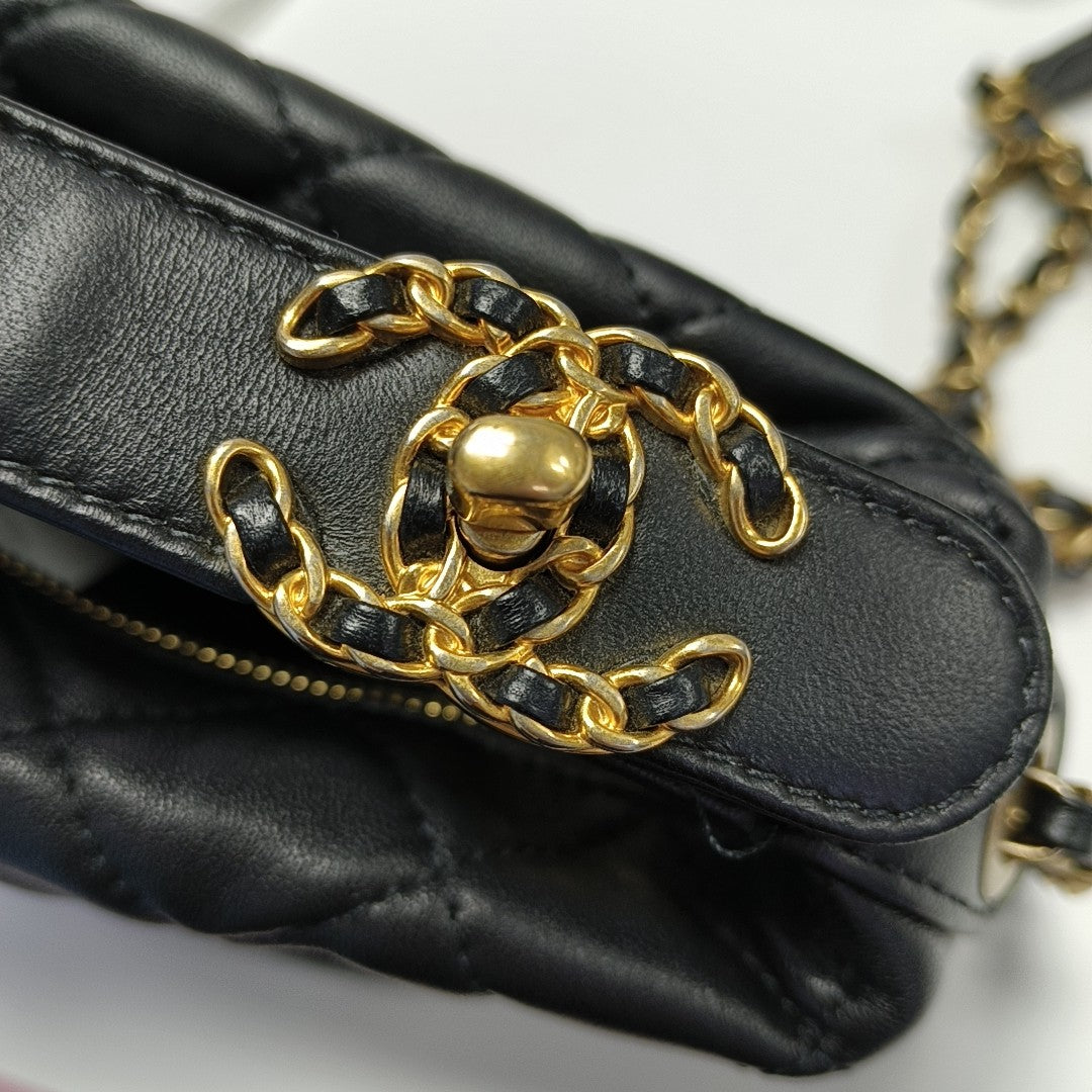 Quilted Lambskin Black