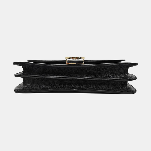 Authenticated pre-owned  Interlocking G Large Calfskin Black - Shoulder Bag at Looply