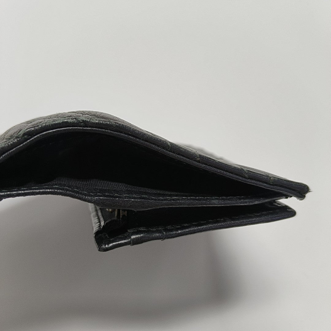 Authenticated pre-owned  GG Marmont Calfskin Black Card Holder - Card Holder at Looply