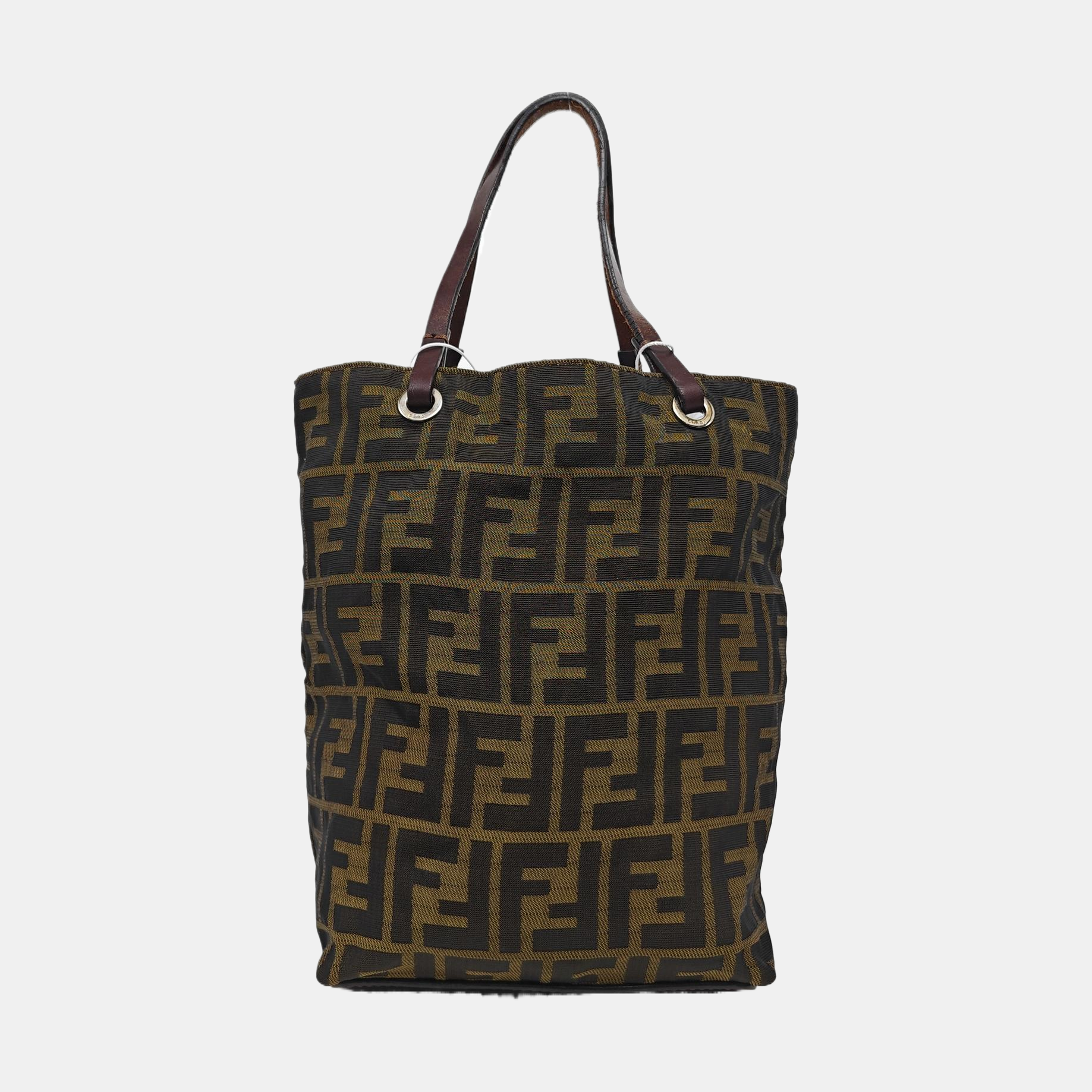 Bolso de tela tote marrón