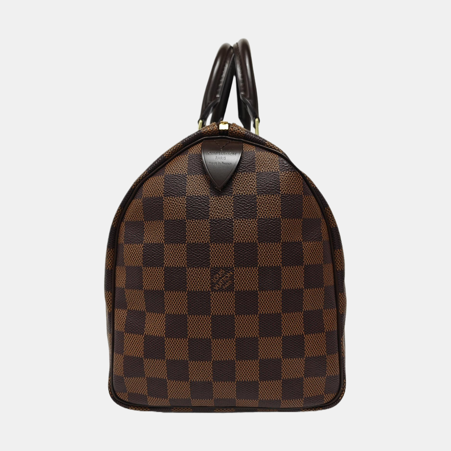 Authenticated pre-owned  Speedy 30 Damier Ebene Coated Canvas Brown - Top Handle Bag at Looply