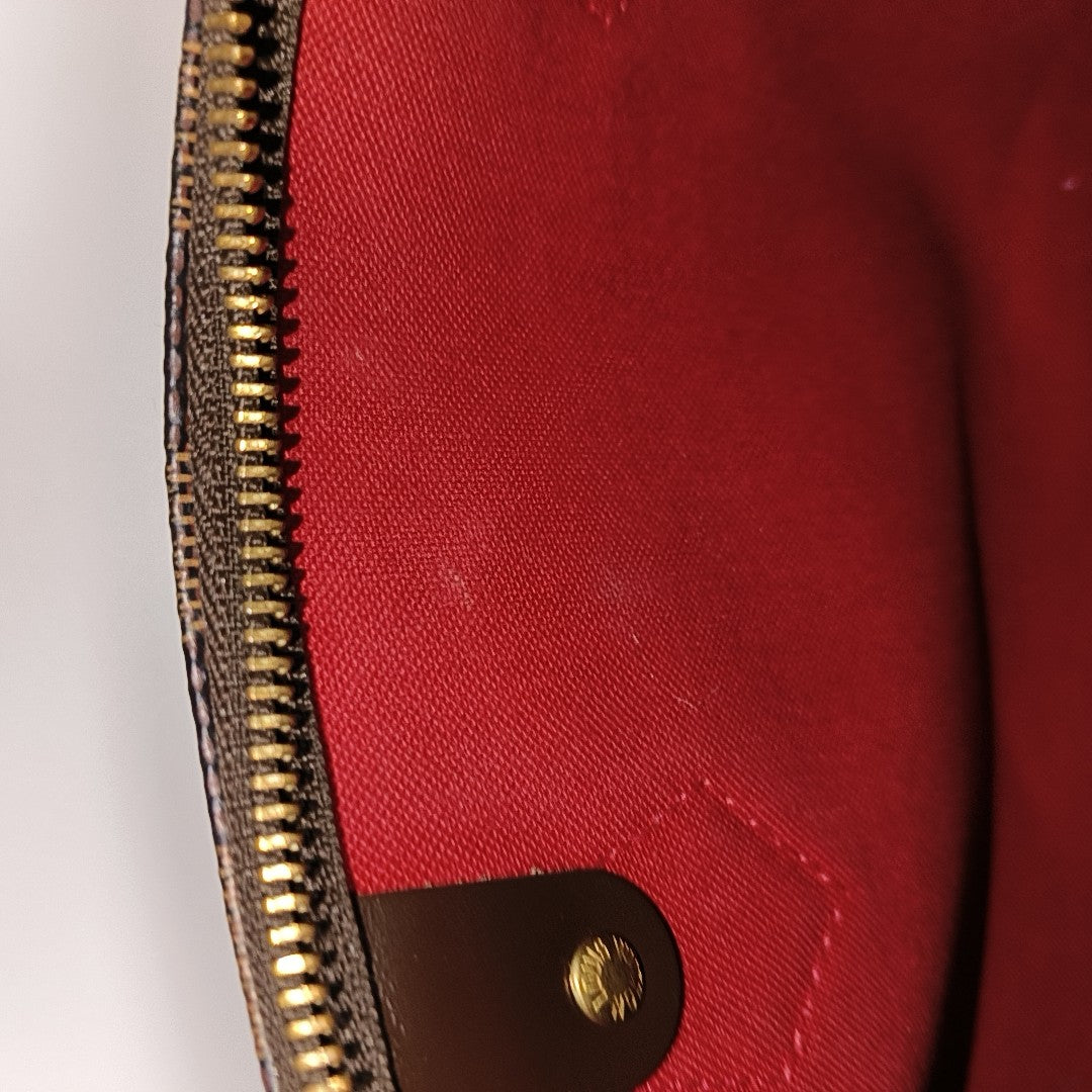 Authenticated pre-owned  Speedy 30 Damier Ebene Coated Canvas Brown - Top Handle Bag at Looply
