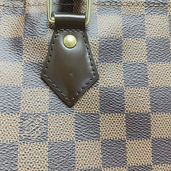 Authenticated pre-owned  Speedy 30 Damier Ebene Coated Canvas Brown - Top Handle Bag at Looply