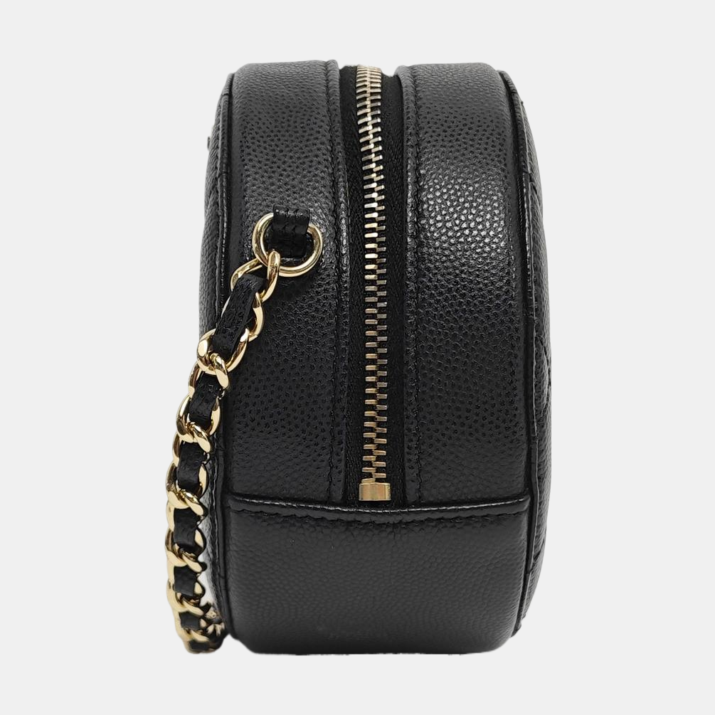 Quilted Grained Calfskin Black