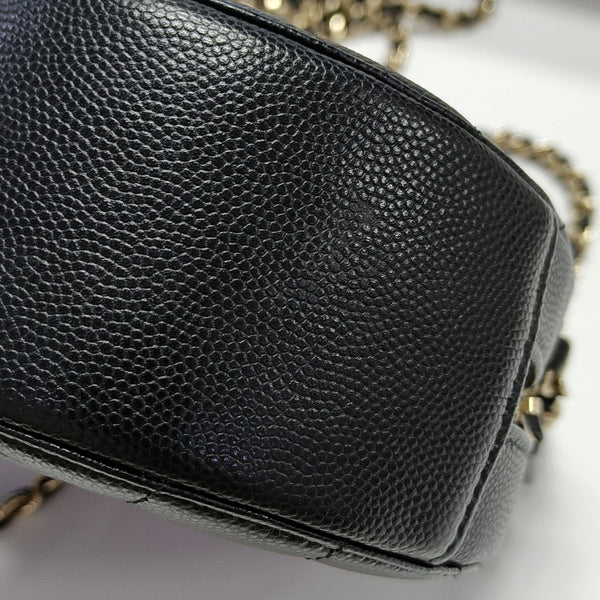 Quilted Grained Calfskin Black
