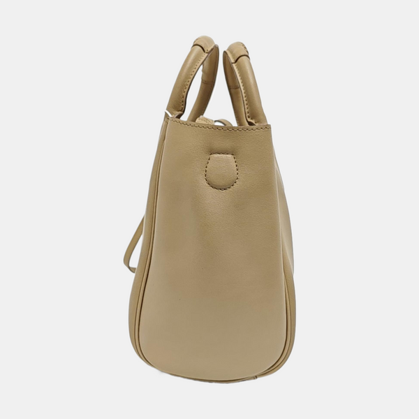 Gancini Calfskin Beige