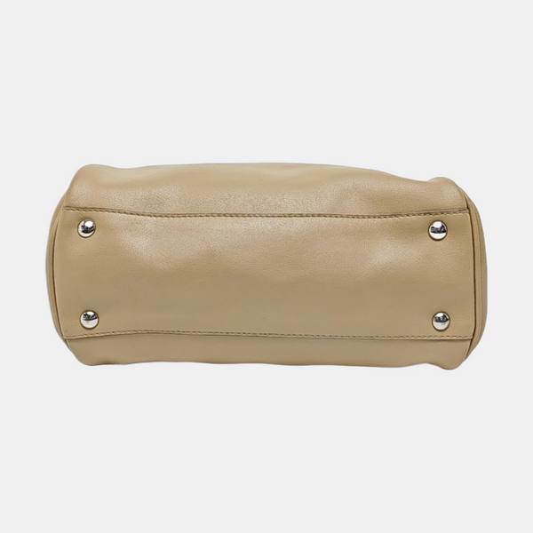 Gancini Calfskin Beige