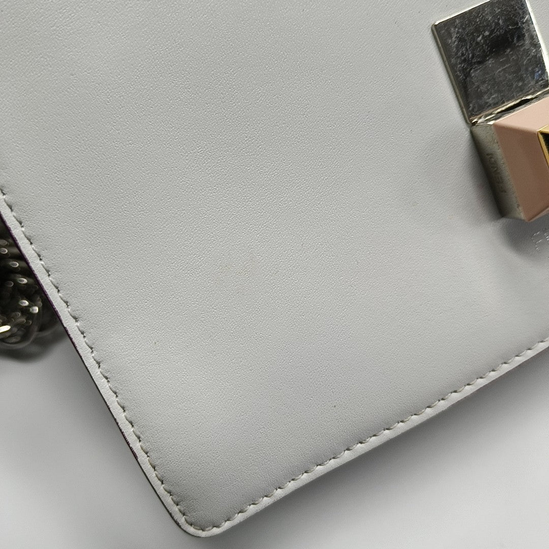Kan I Mini Calfskin White