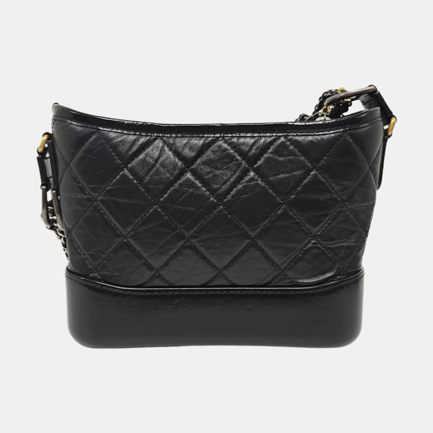 GABRIELLE Small Quilted Vintage Calf Black