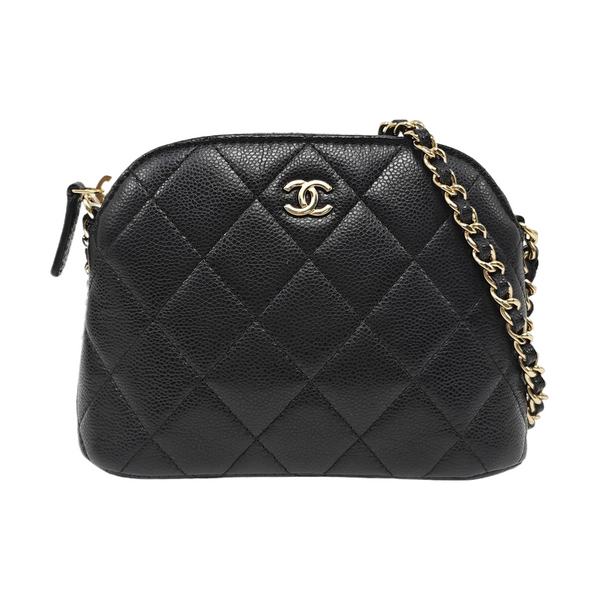 Quilted Grained Calfskin Black