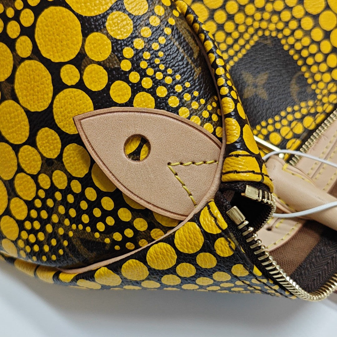 SPEEDY 30 Monogram Coated Canvas Yellow