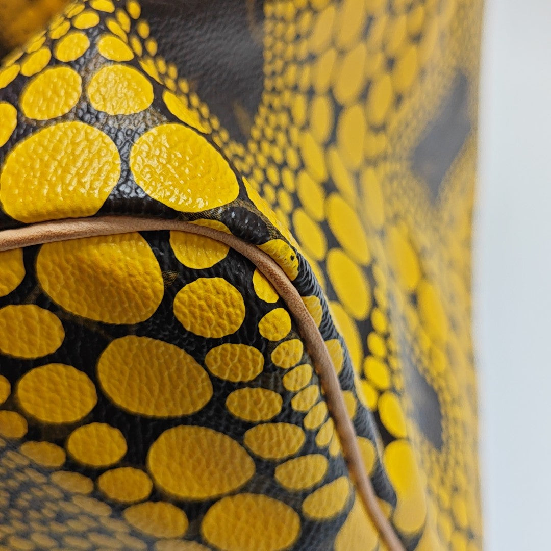 SPEEDY 30 Monogram Coated Canvas Yellow