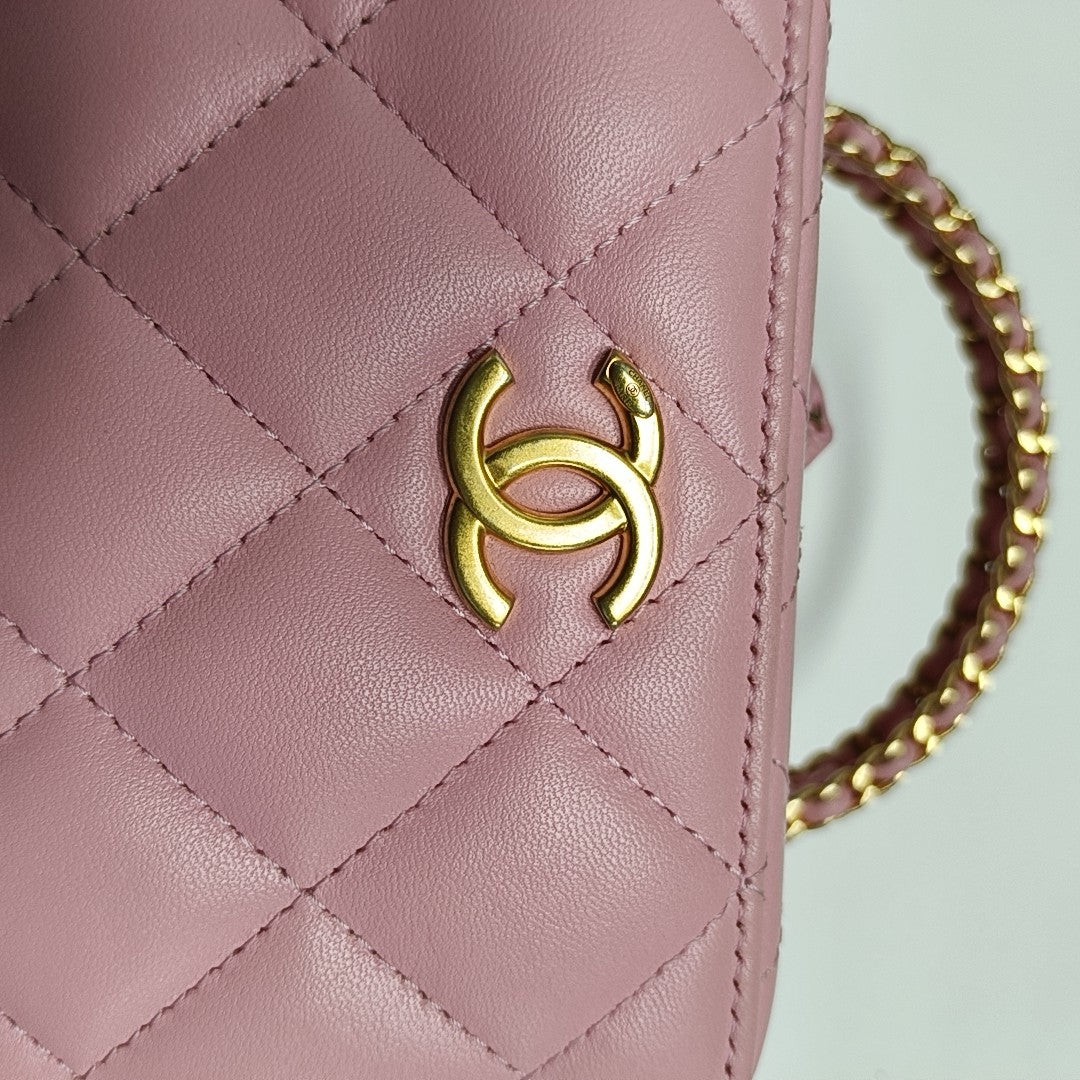Quilted Lambskin Red