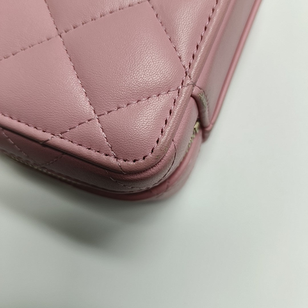 Quilted Lambskin Red