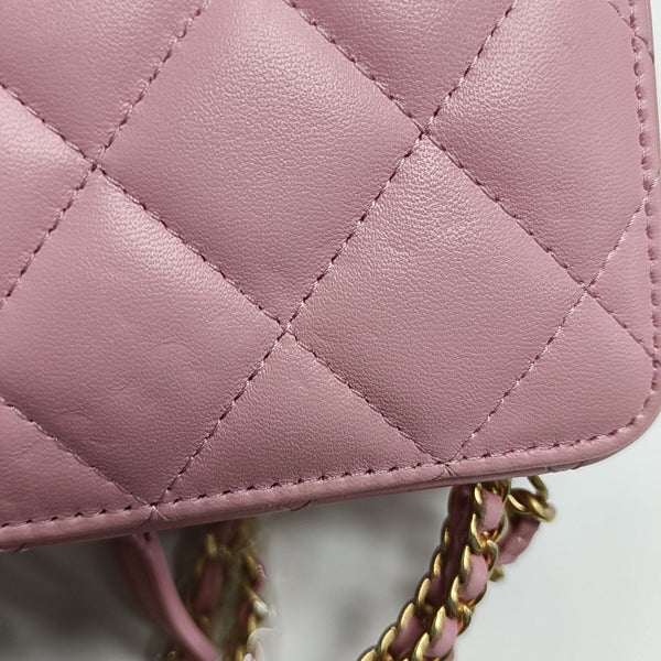 Quilted Lambskin Red