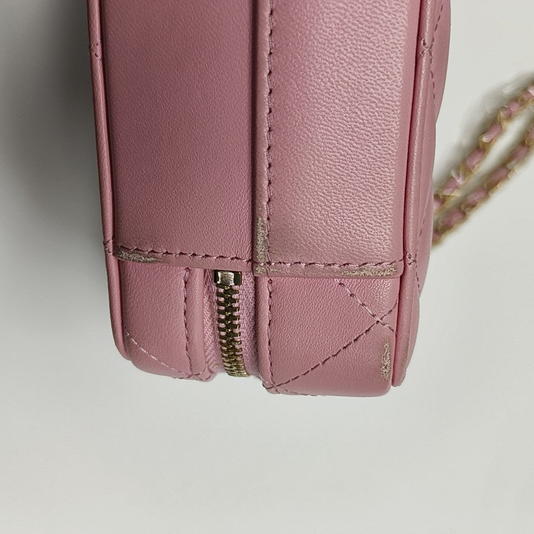 Quilted Lambskin Red