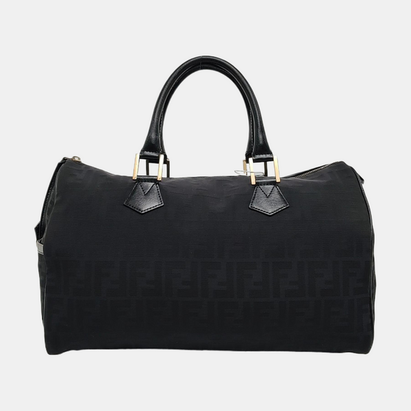 Canvas Top Handle Bag Black