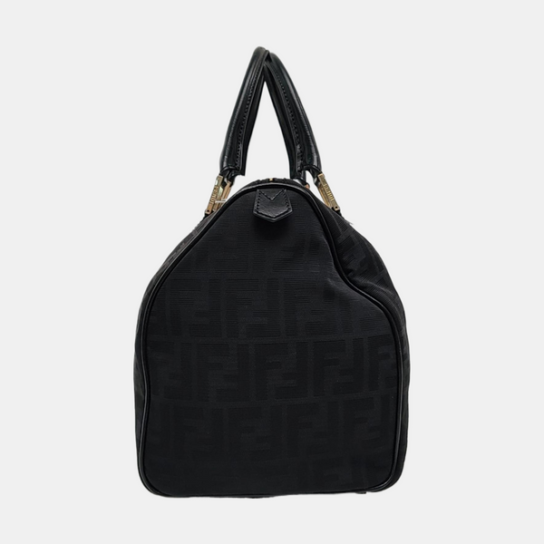 Canvas Top Handle Bag Black