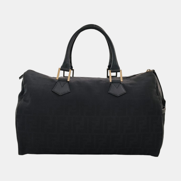 Canvas Top Handle Bag Black