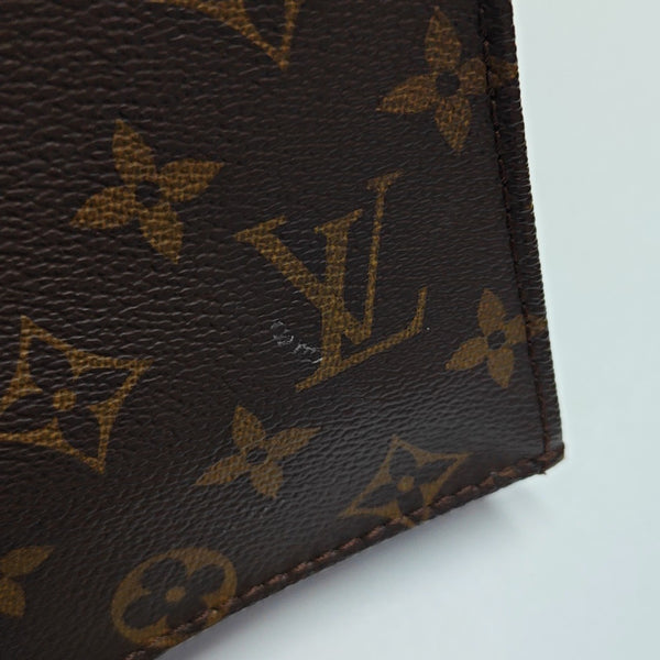 SAC PLAT Mini Monogram Coated Canvas Brown