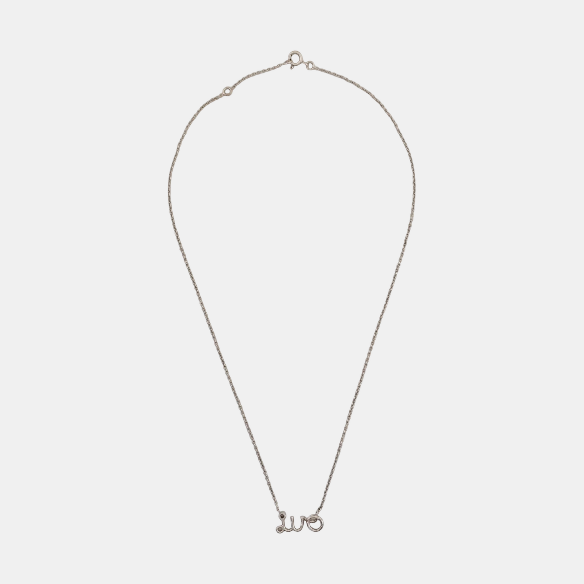 Authenticated pre-owned  Oui 18K White Gold Silver Necklace - Necklace at Looply
