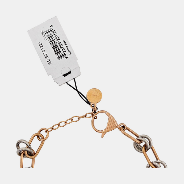 Authenticated pre-owned  Stainless Steel Synthetic Crystal Rose Gold Bracelet - Bracelet at Looply