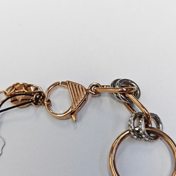 Authenticated pre-owned  Stainless Steel Synthetic Crystal Rose Gold Bracelet - Bracelet at Looply