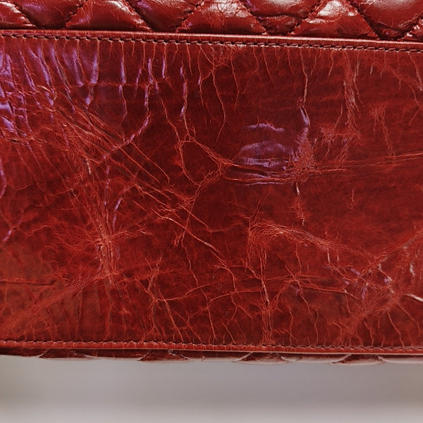 JUST MADEMOISELLE Medium Quilted Calfskin Red