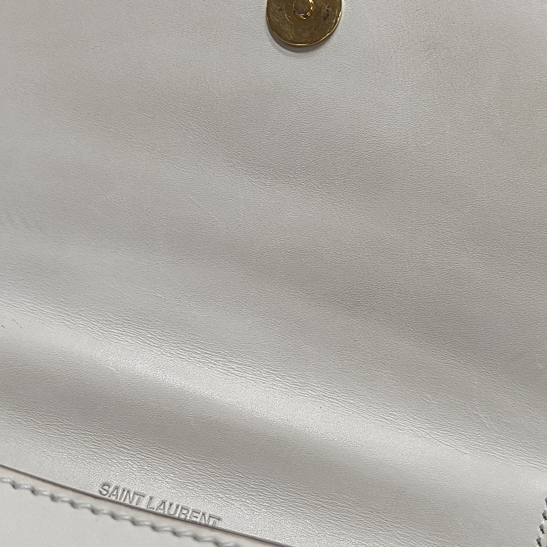 KAIA Small Calfskin White