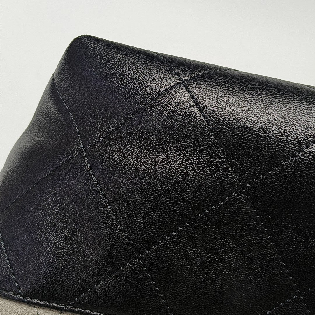 Quilted Suede Gray